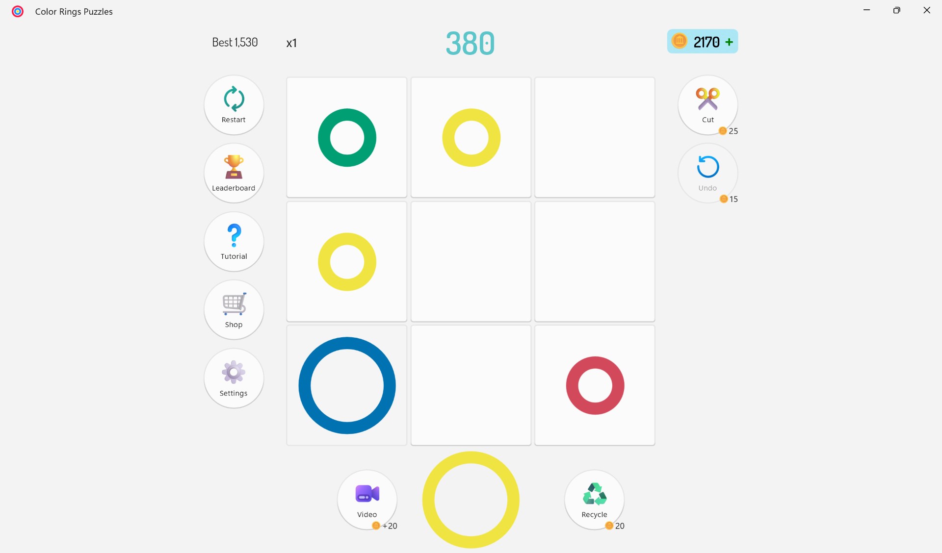 Light theme with pastel ring colors