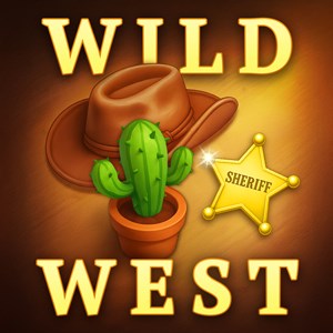 Jewels of the Wild West: Match 3 Puzzle Game logo
