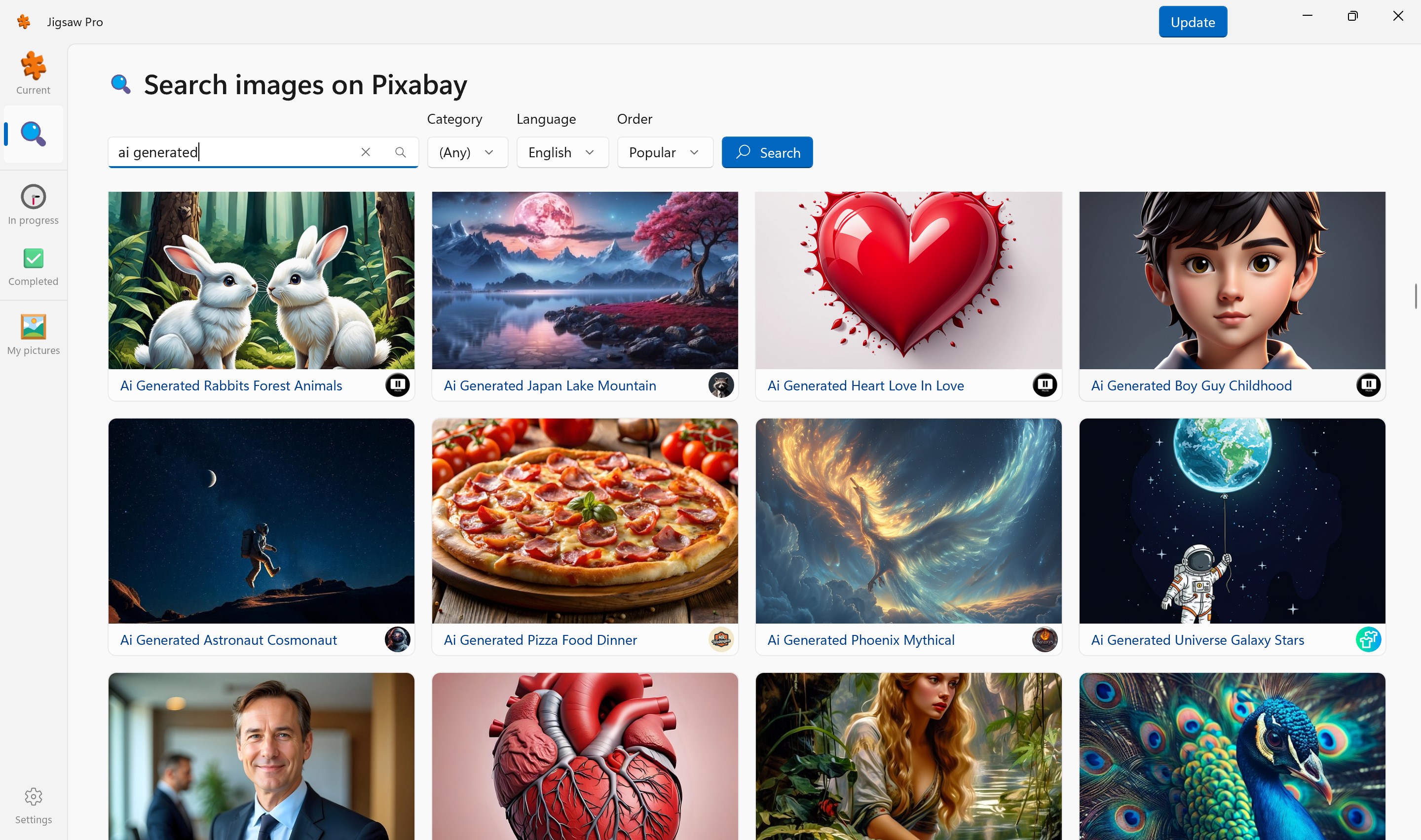With over 4 million high-quality images available through a powerful Pixabay search feature, you'll never run out of new puzzles.