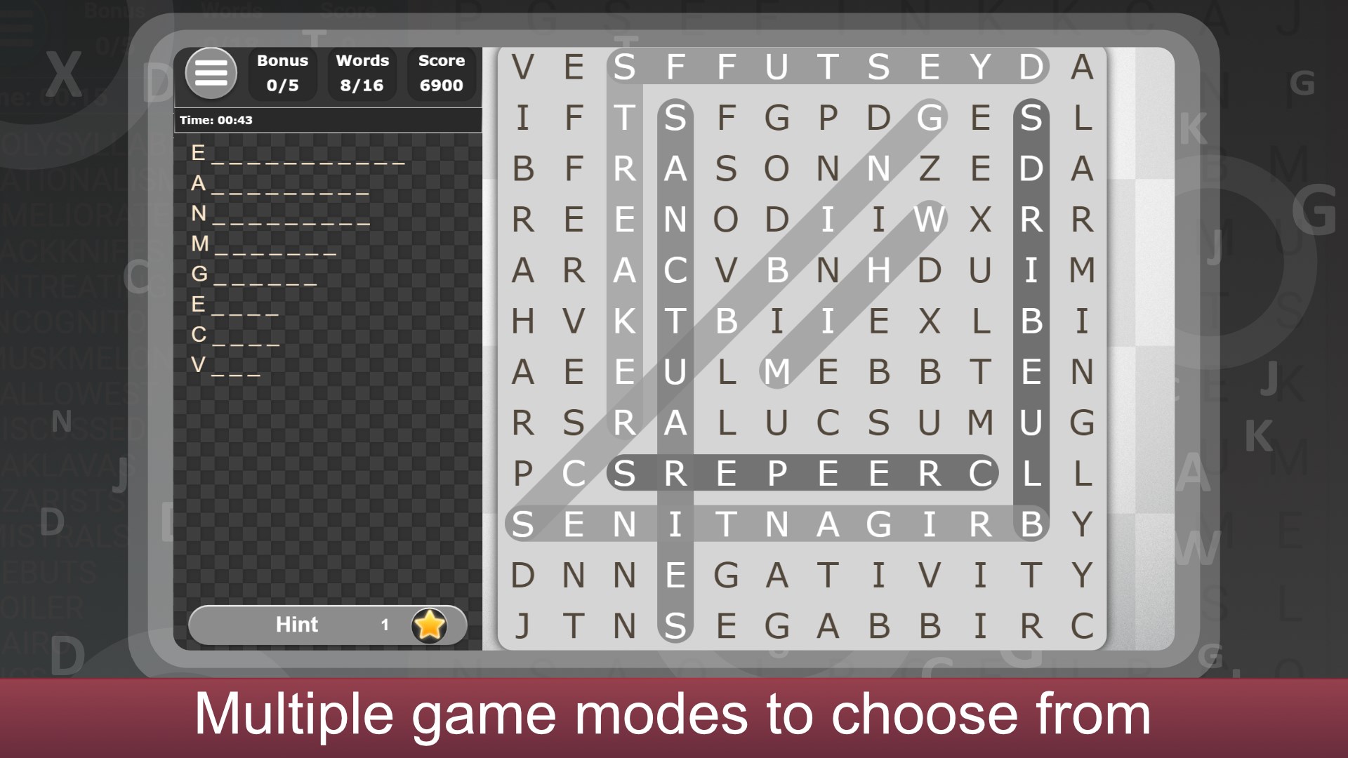 Amazing Word Search screenshot 1