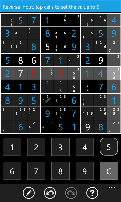 Sudoku screenshot 3