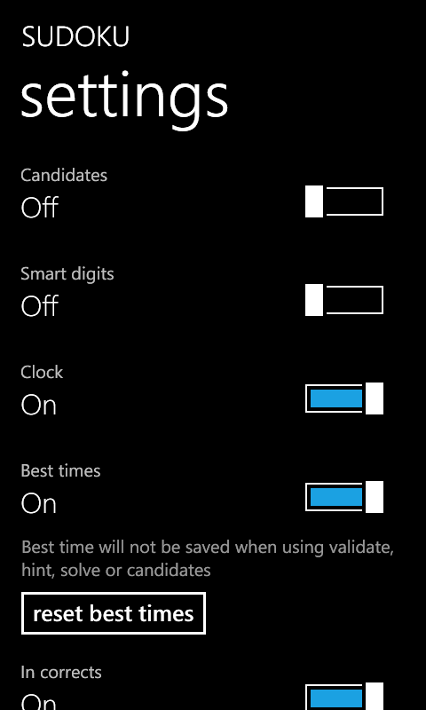 Sudoku screenshot 4