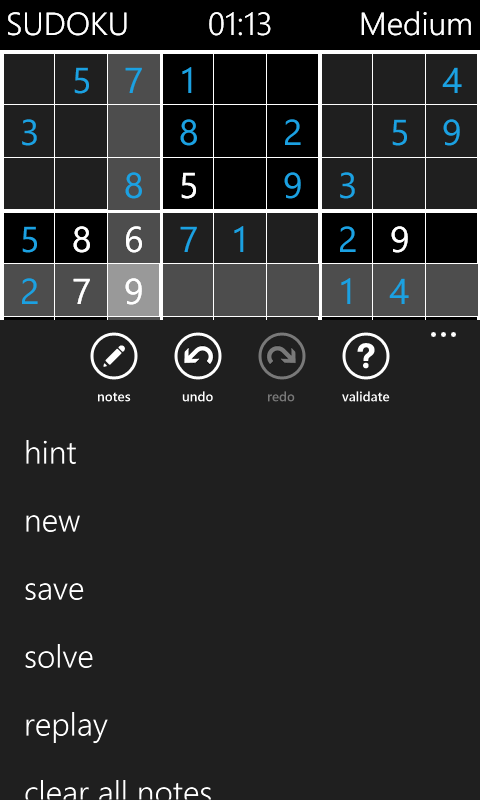 Sudoku screenshot 5