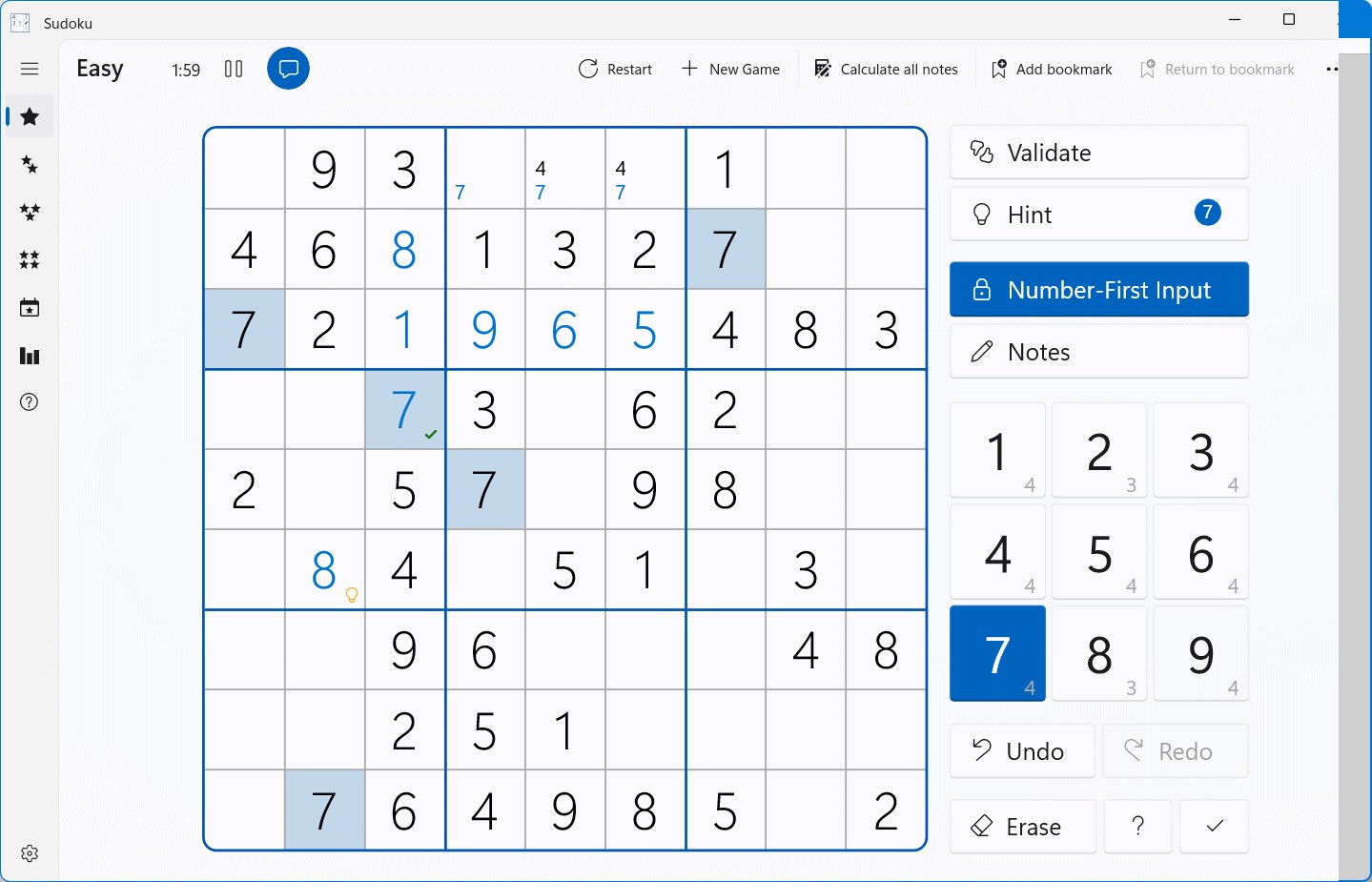 Sudoku screenshot 9