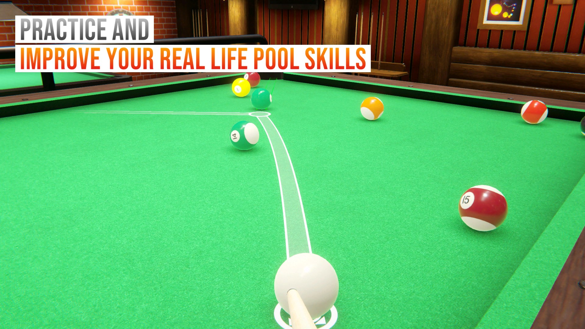 PRACTICE AND IMPROVE YOUR REAL LIFE POOL SKILLS