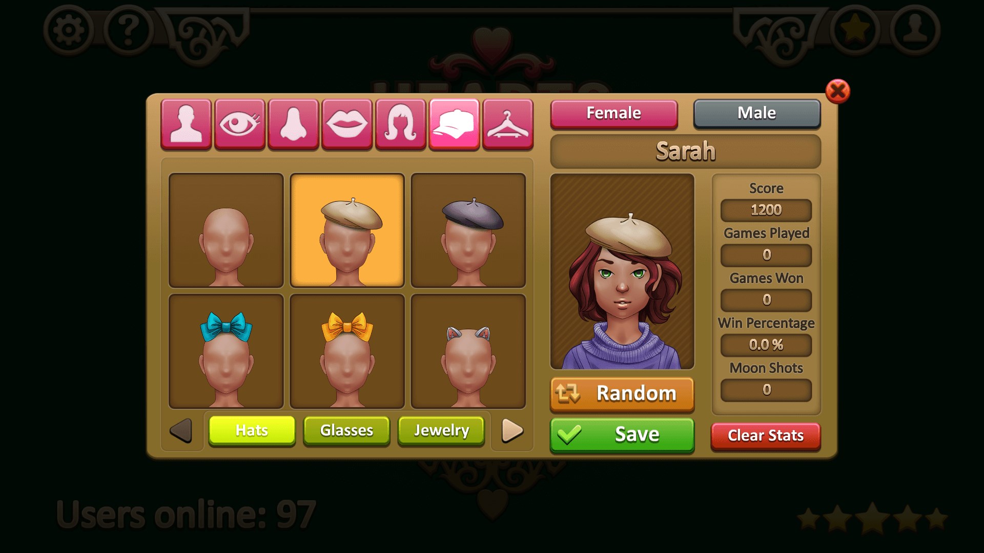 Create your own custom avatar and player name