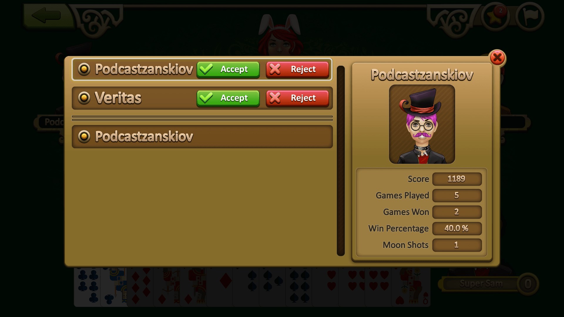Friend players and view their statistics