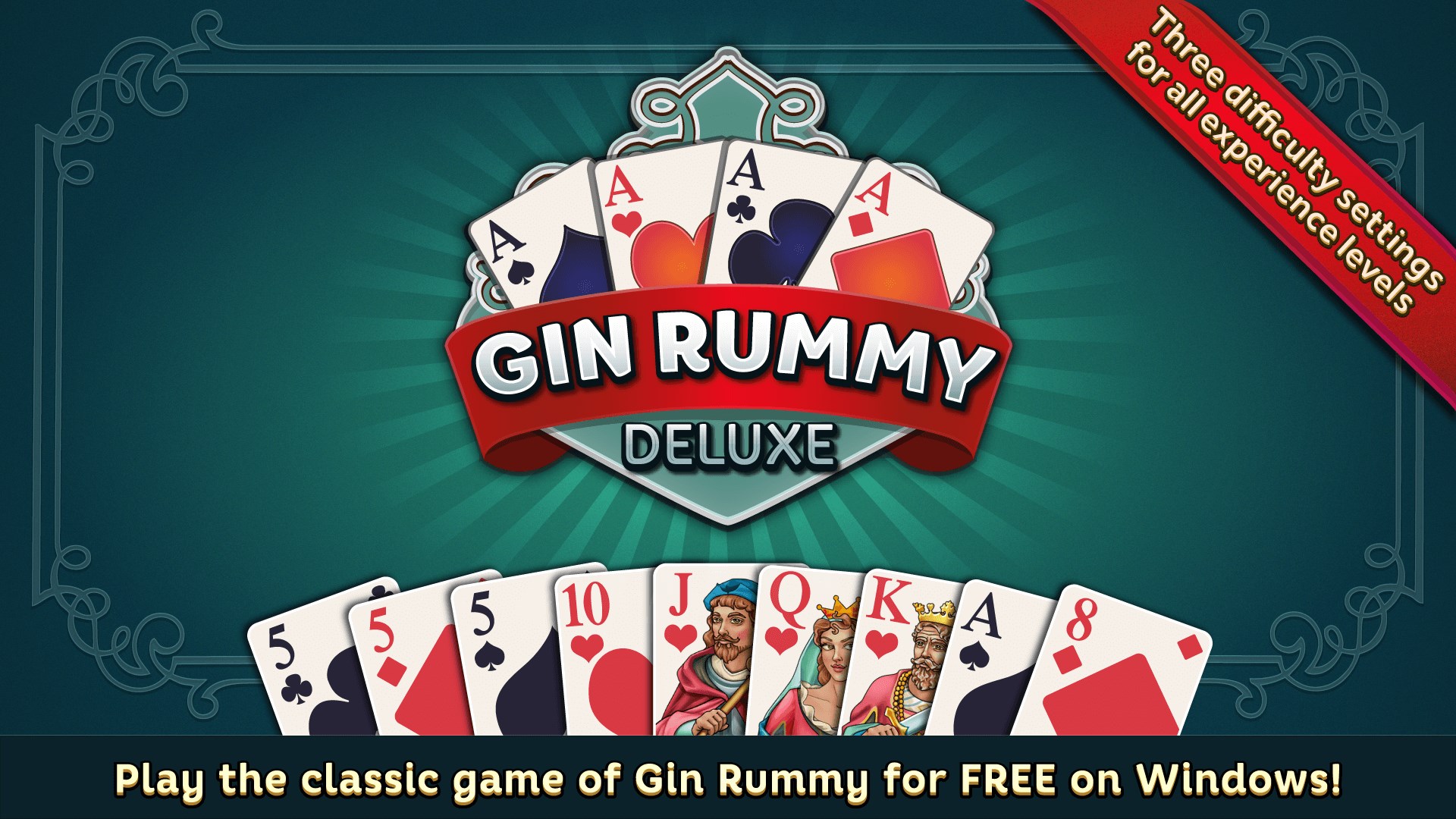 Play the classic game of Gin Rummy for FREE on Windows!