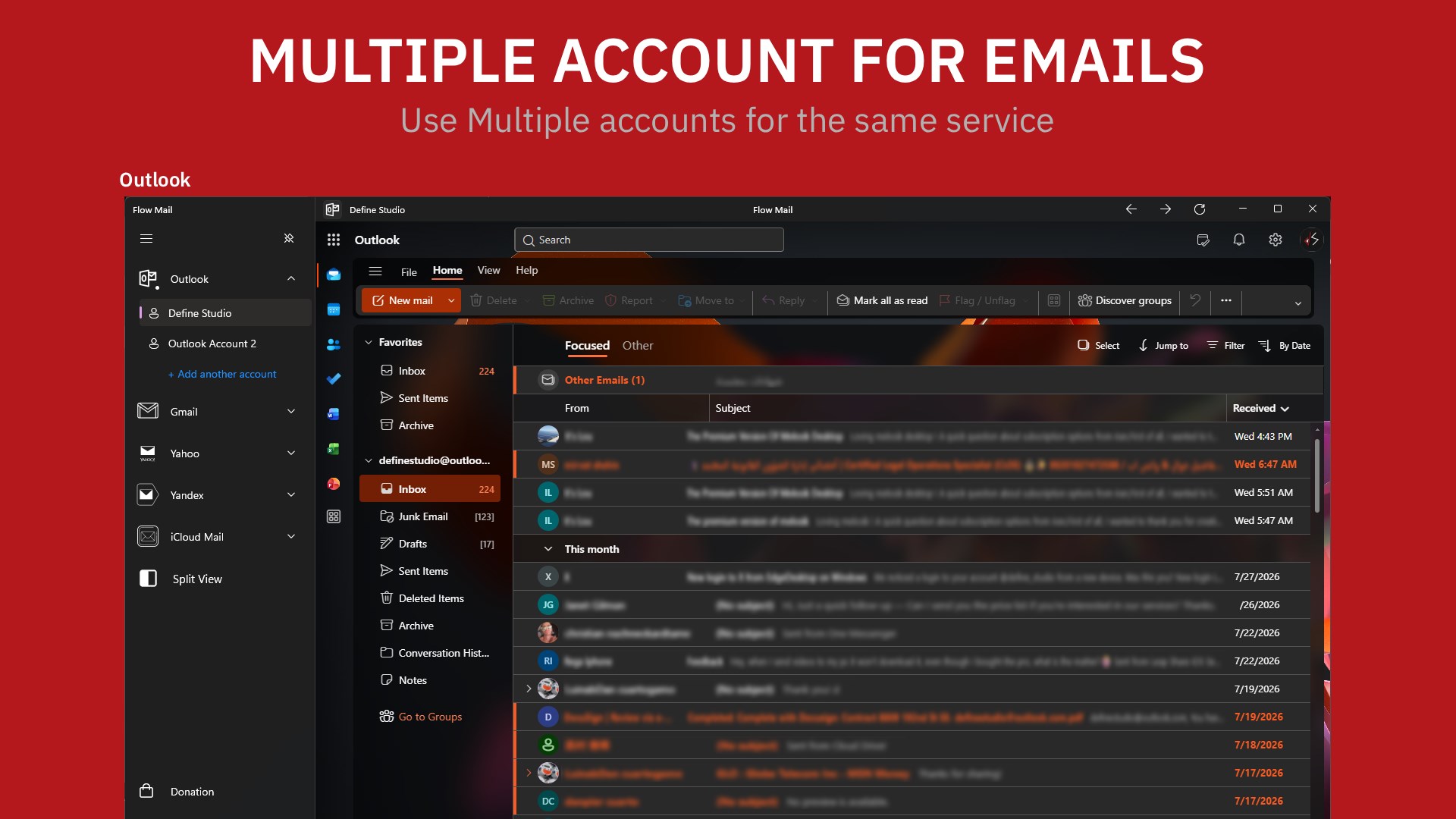 Flow Mail - Email with multi account screenshot 5