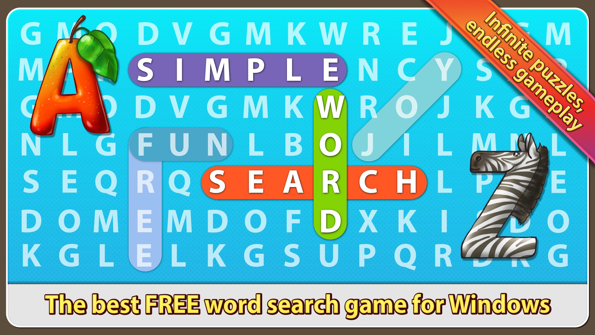 The best FREE word search game for Windows!