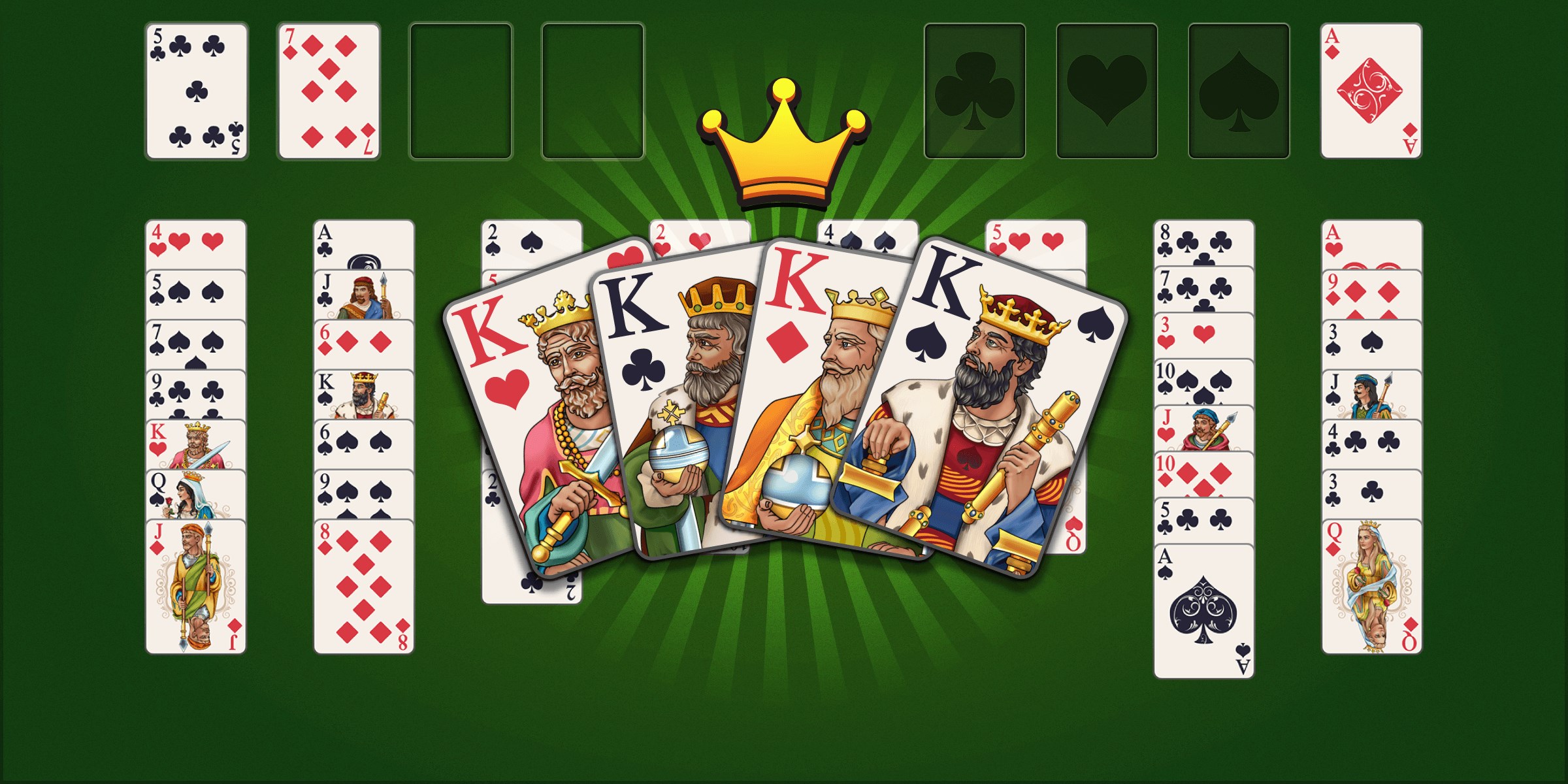 Simple FreeCell Hero 2400×1200