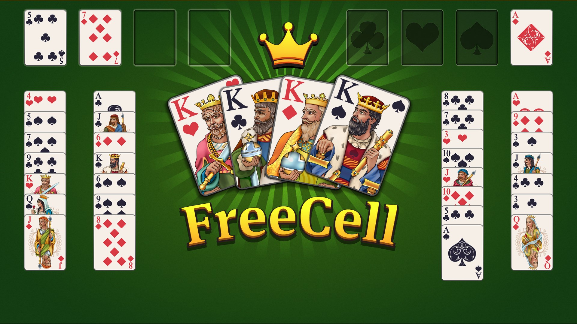 Simple FreeCell TitledHero art 1920×1080