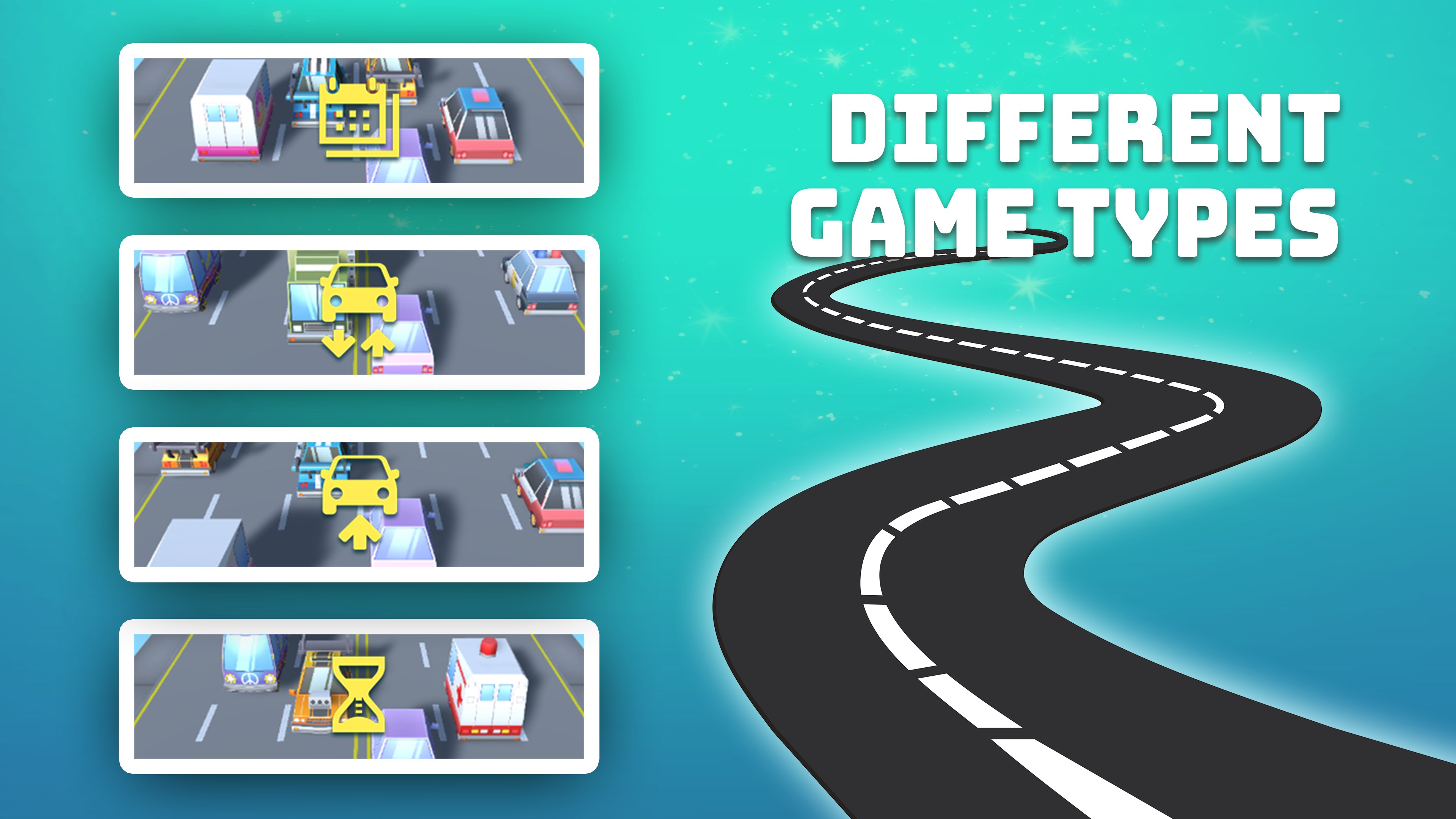 Different game types.