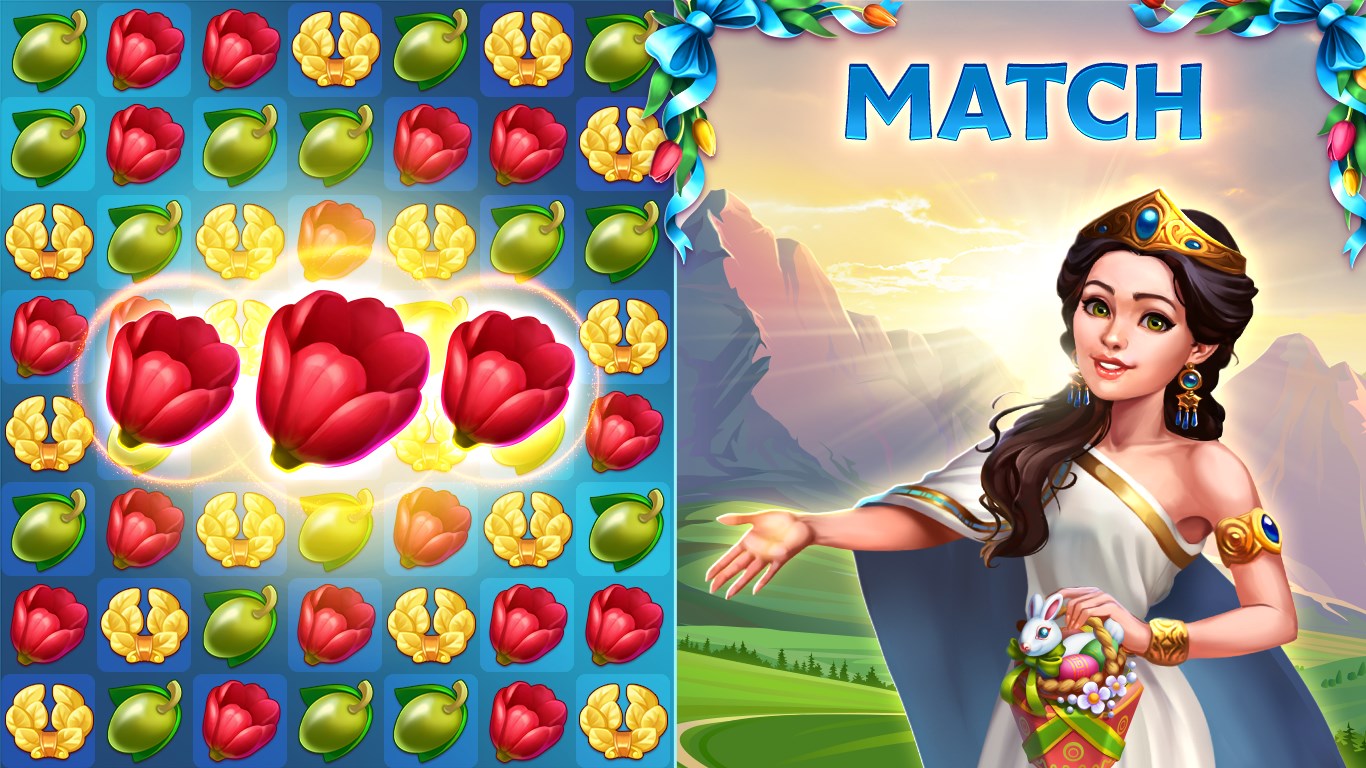 Jewels of Rome: Match-3 and City Building Game! screenshot 1