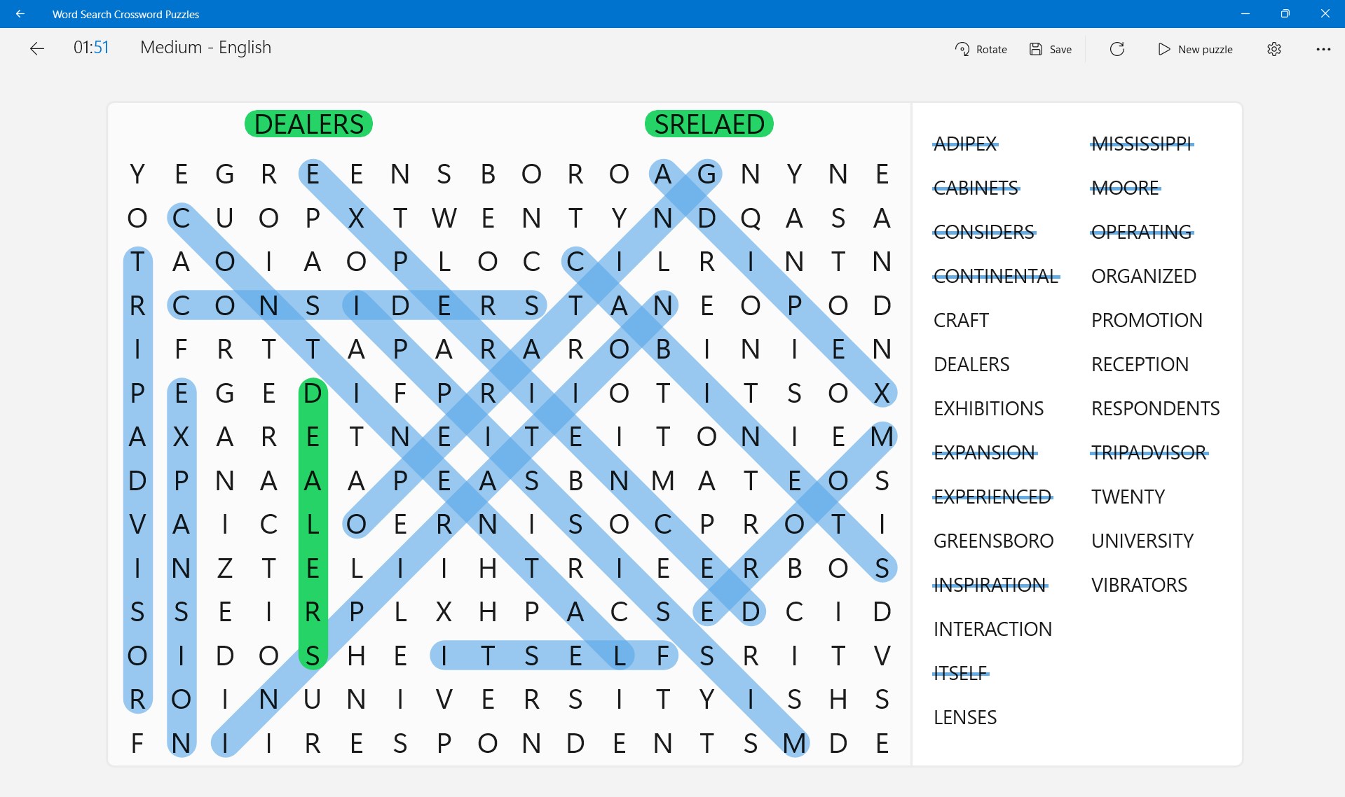 Word Search Crossword Puzzles screenshot 3