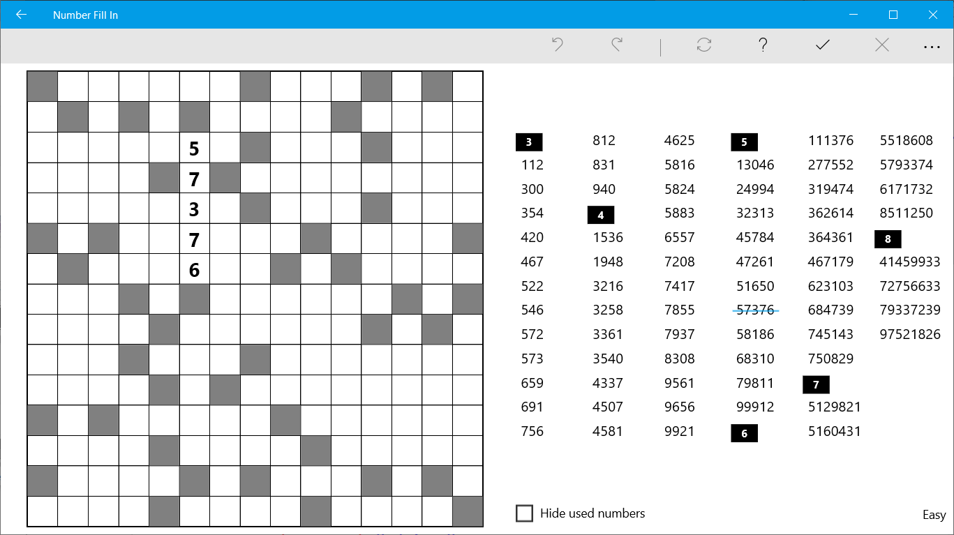 Number Fill In screenshot 2