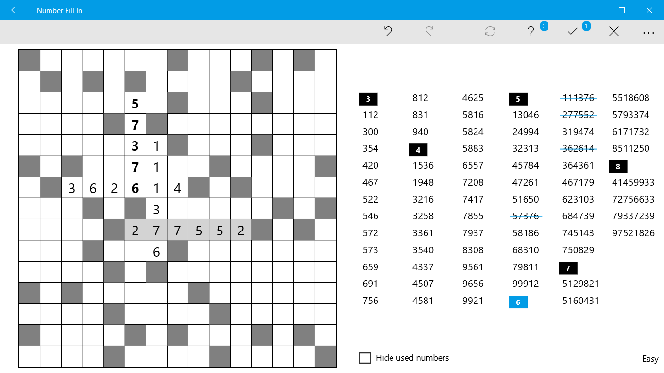 Number Fill In screenshot 3