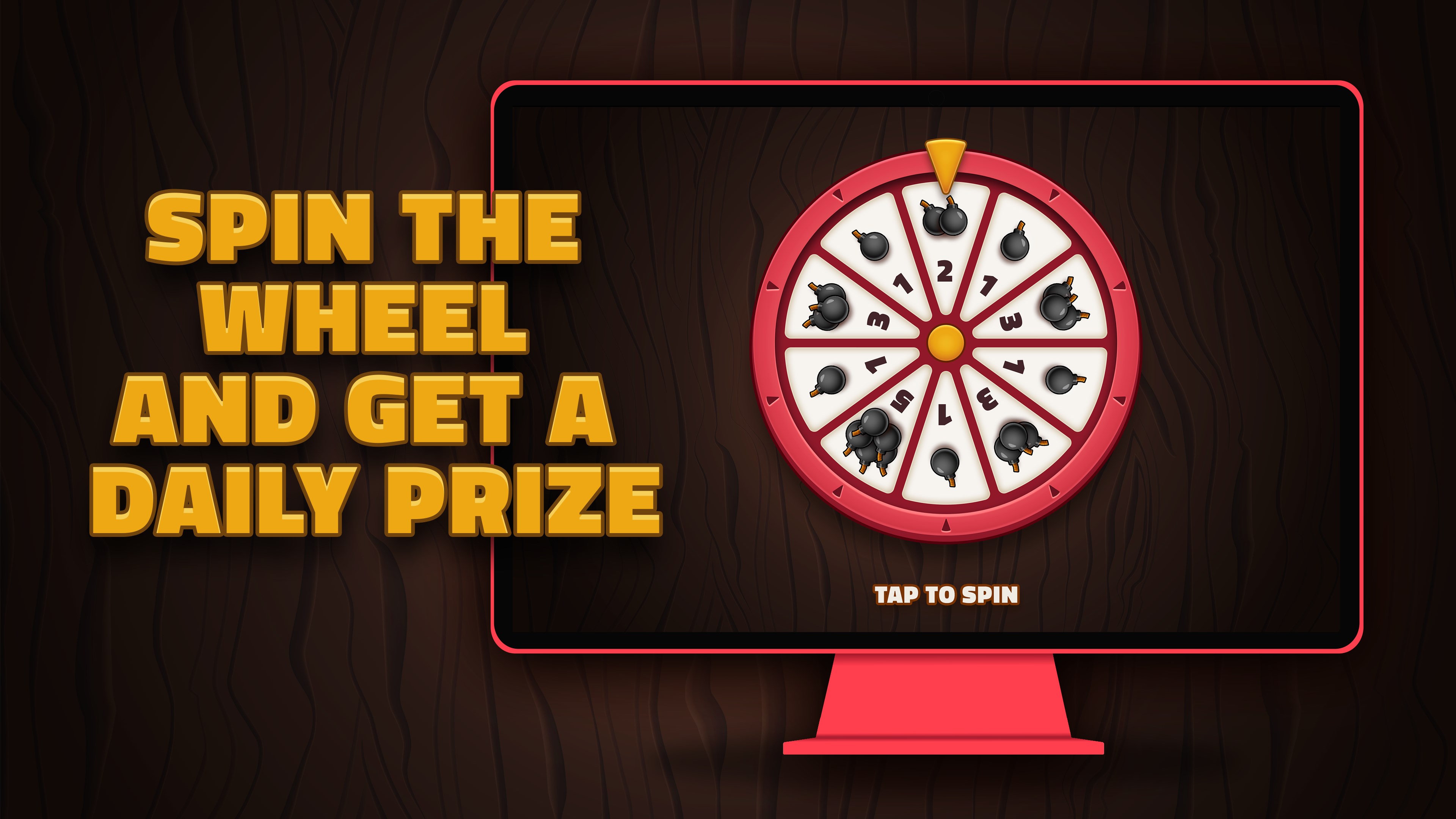 Spin the wheel and get a daily prize.