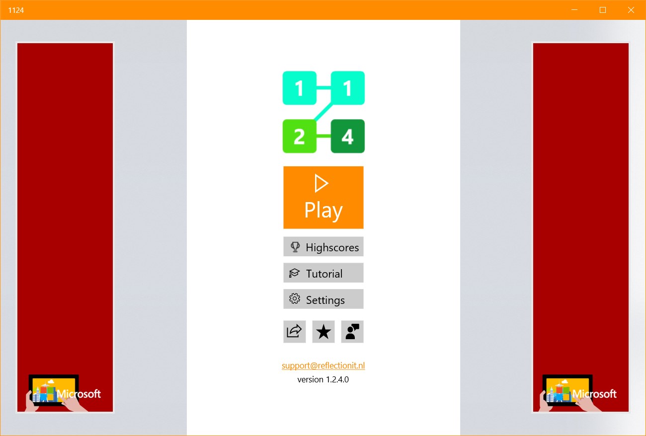 Menu page