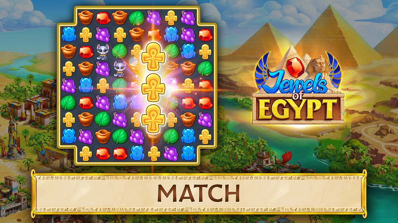 Jewels of Egypt: Match 3 Puzzle Game screenshot 1