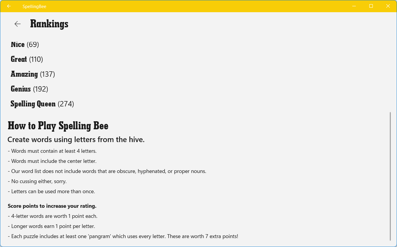 Spelling Bee Free screenshot 1