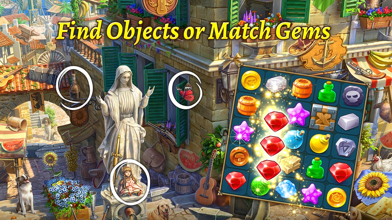 The Hidden Treasures®: Find Hidden Objects & Match-3 screenshot 3