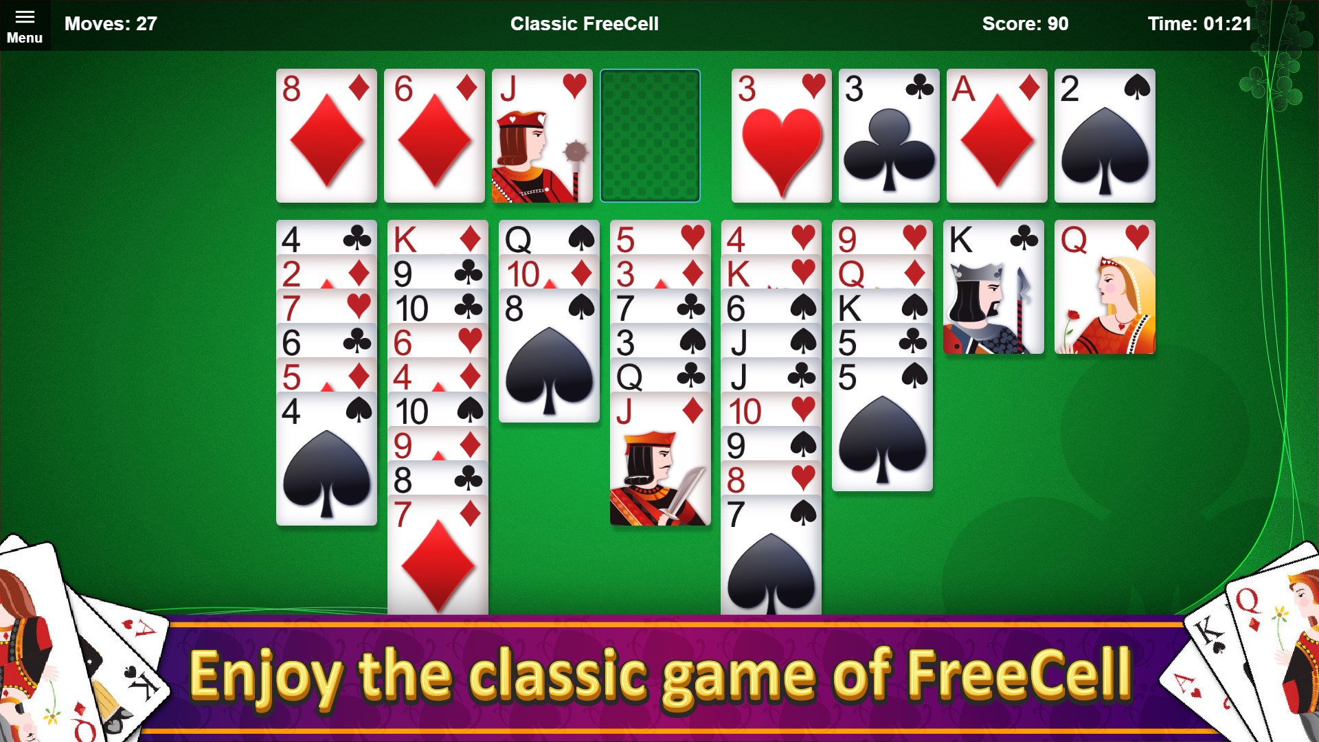 Amazing FreeCell Solitaire screenshot 3