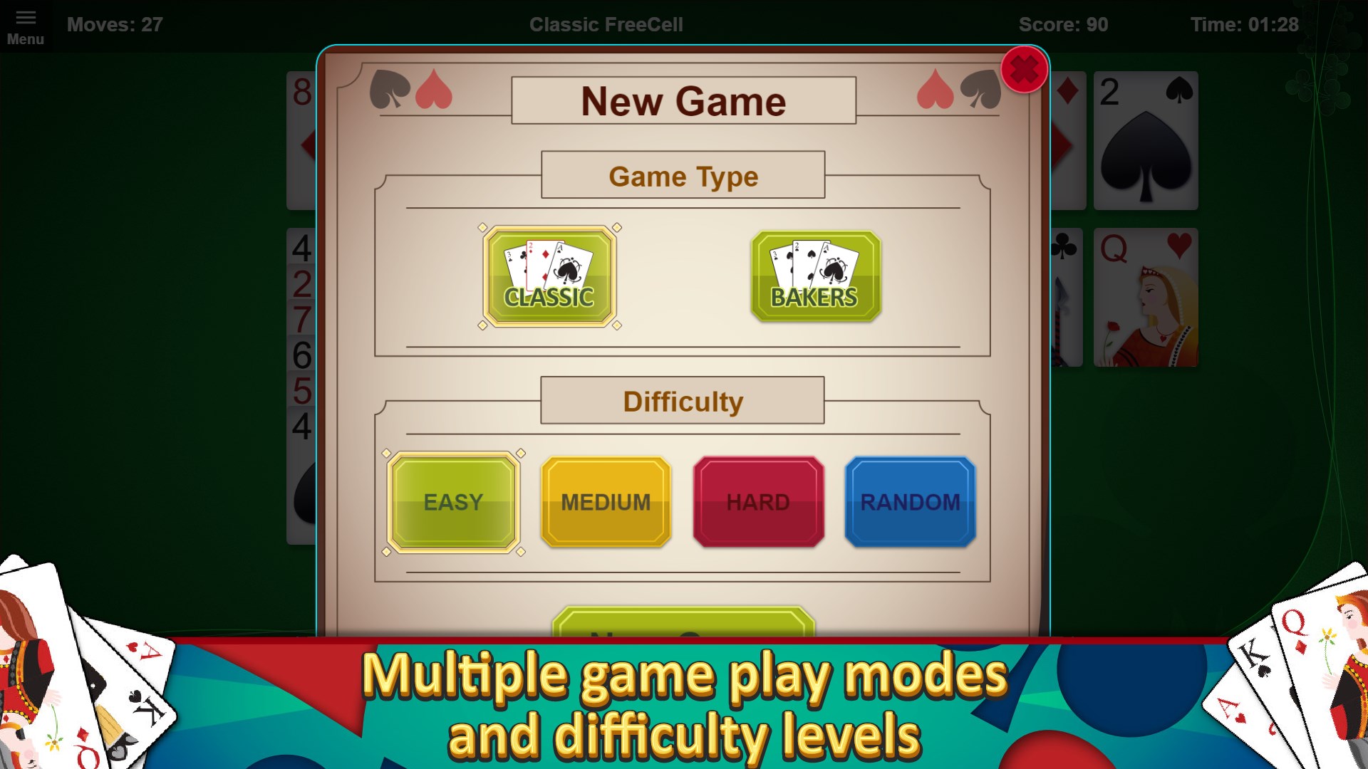 Amazing FreeCell Solitaire screenshot 4