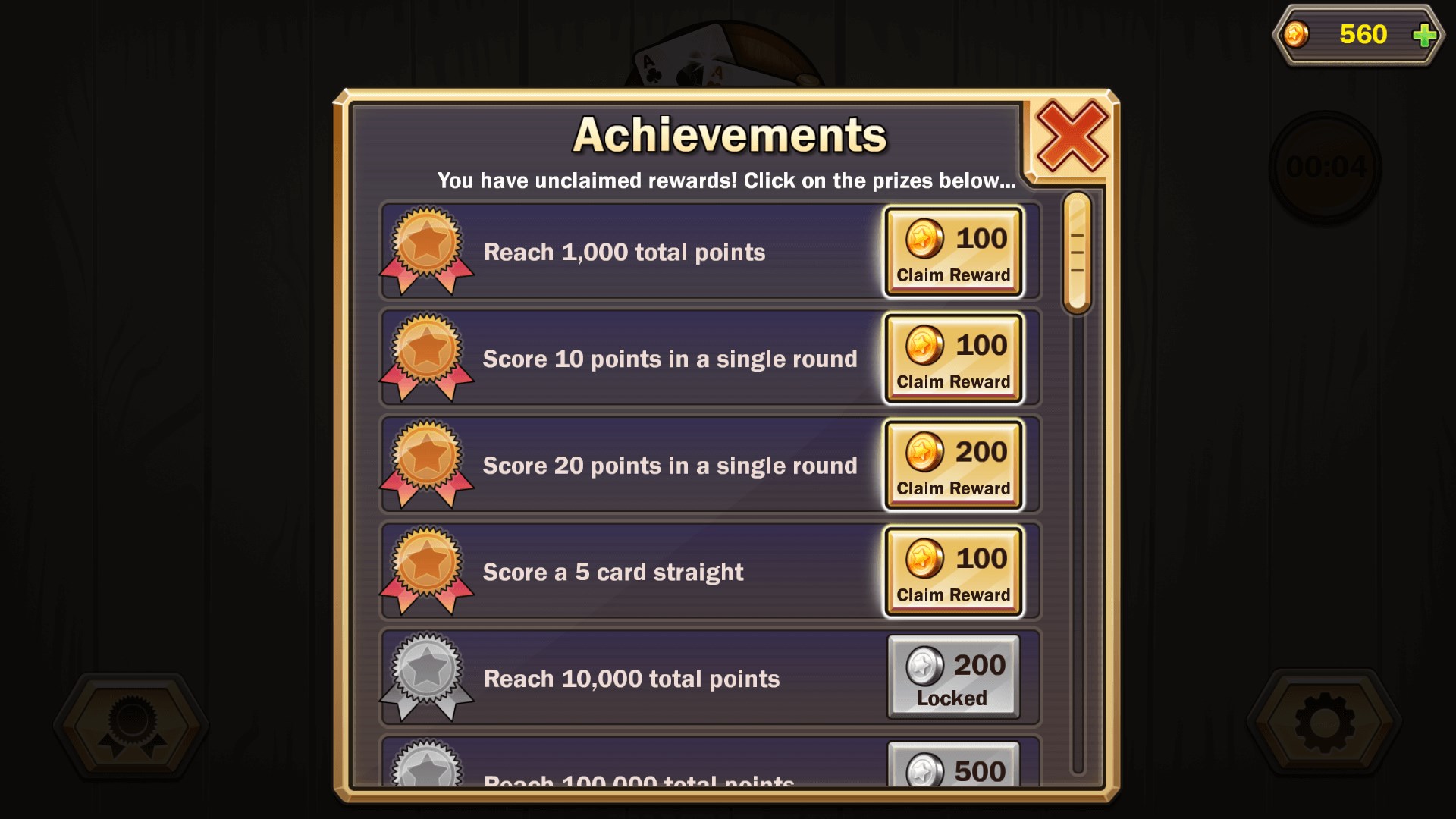 Earn prizes by unlocking fun and challenging achievements.