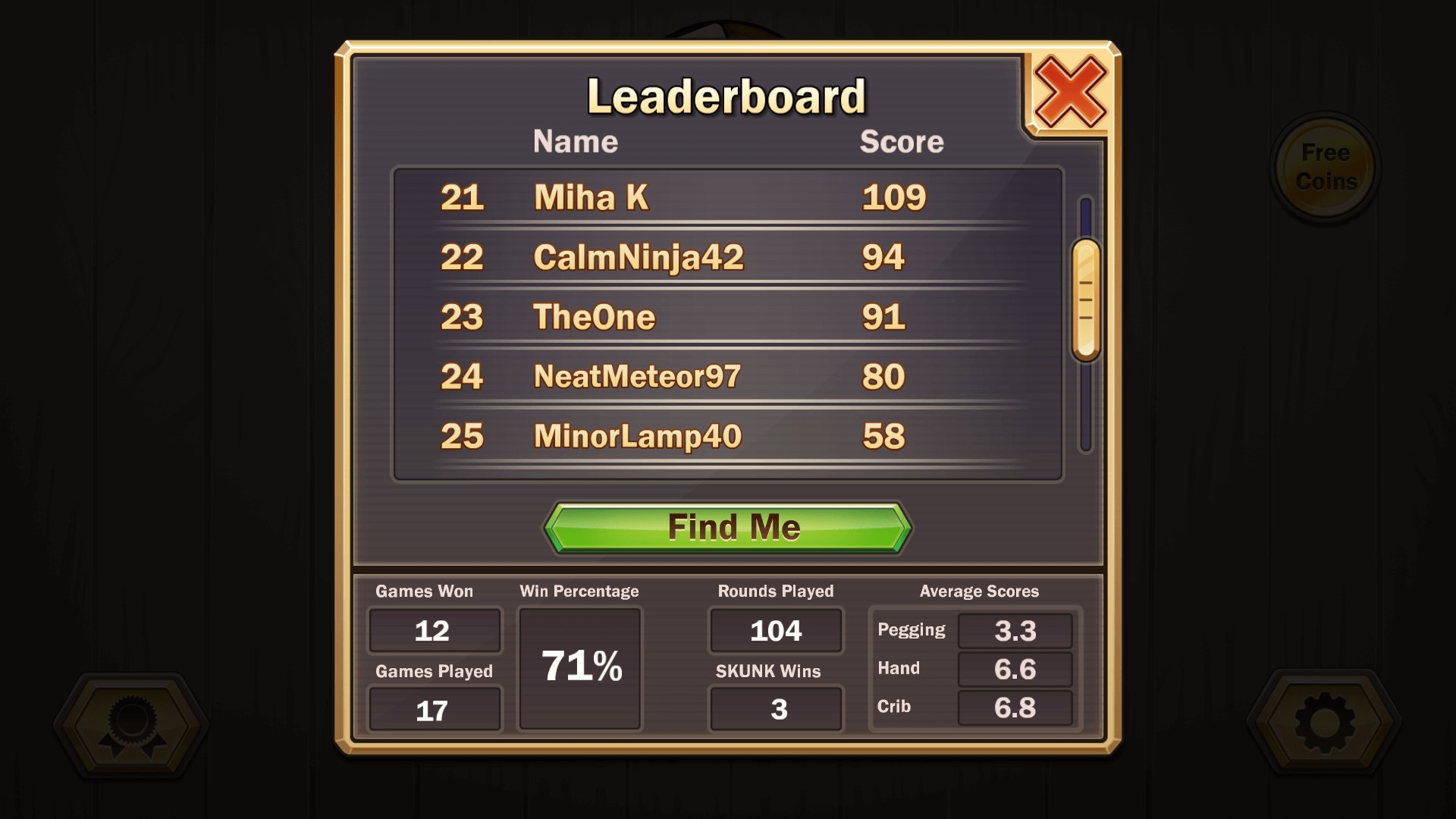 Compete for the high score on the global leaderboards.