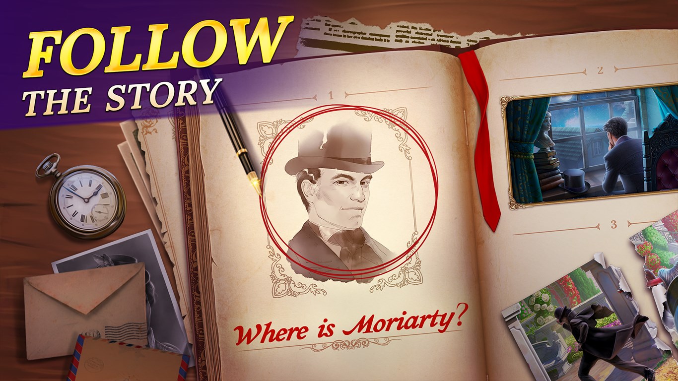 Sherlock: Detective Hidden Object & Match 3 Game screenshot 1
