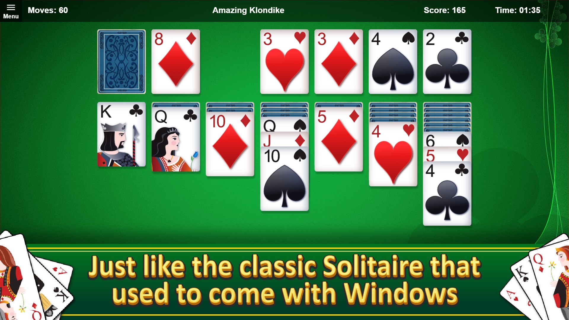 Amazing Klondike Solitaire screenshot 1