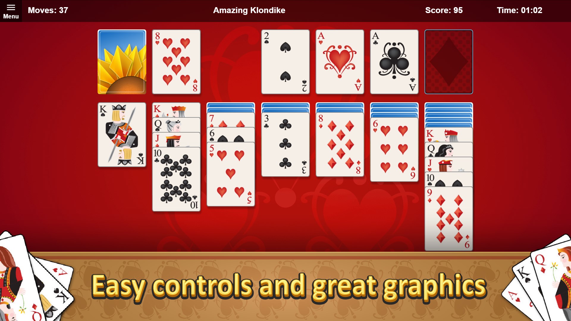 Amazing Klondike Solitaire screenshot 2