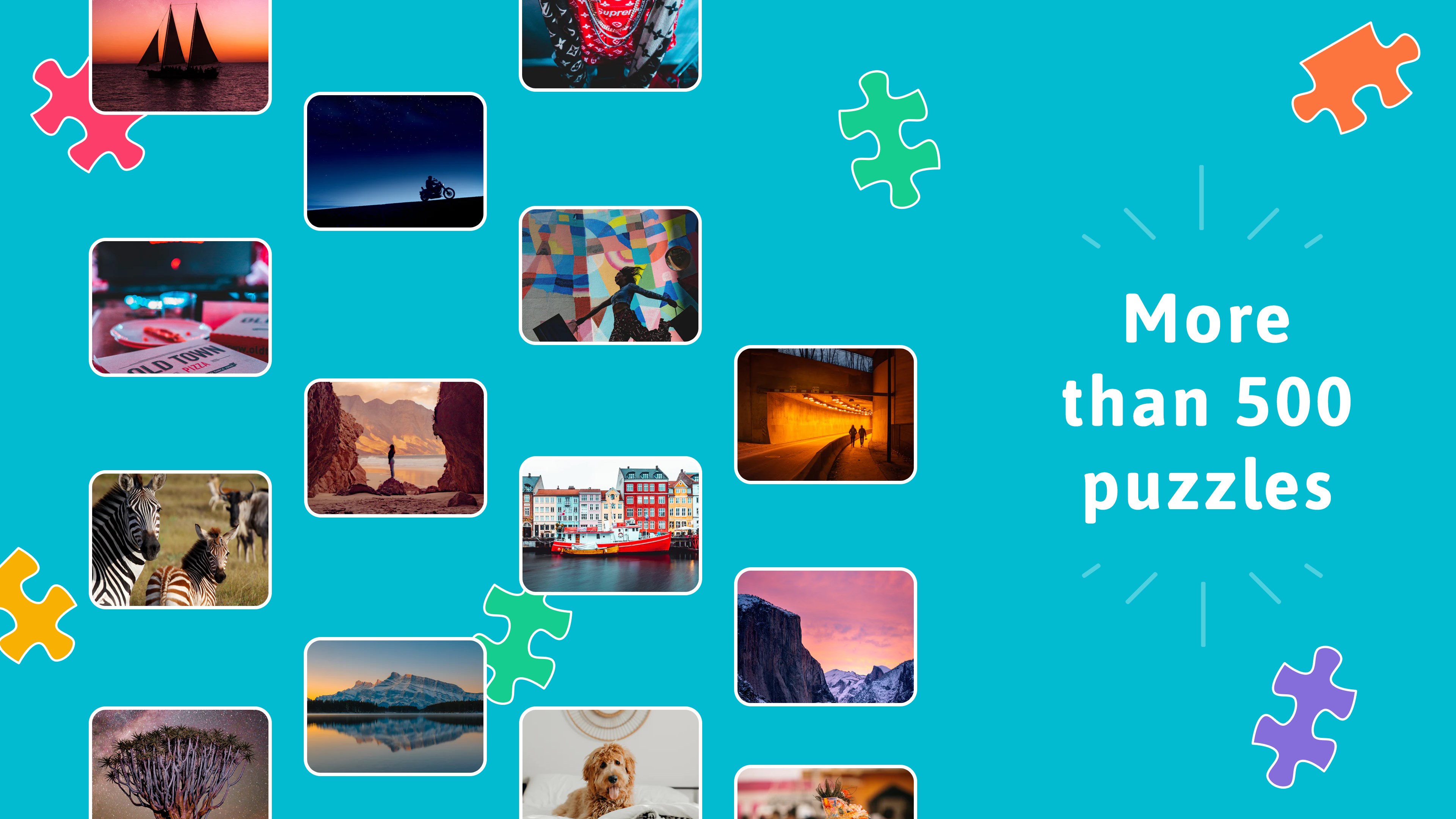 More than 500 puzzles