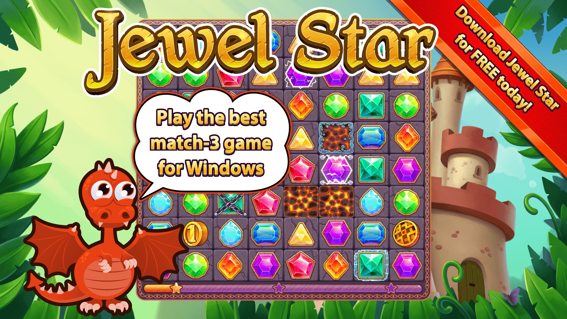 Play the best match-3 game for Windows.
