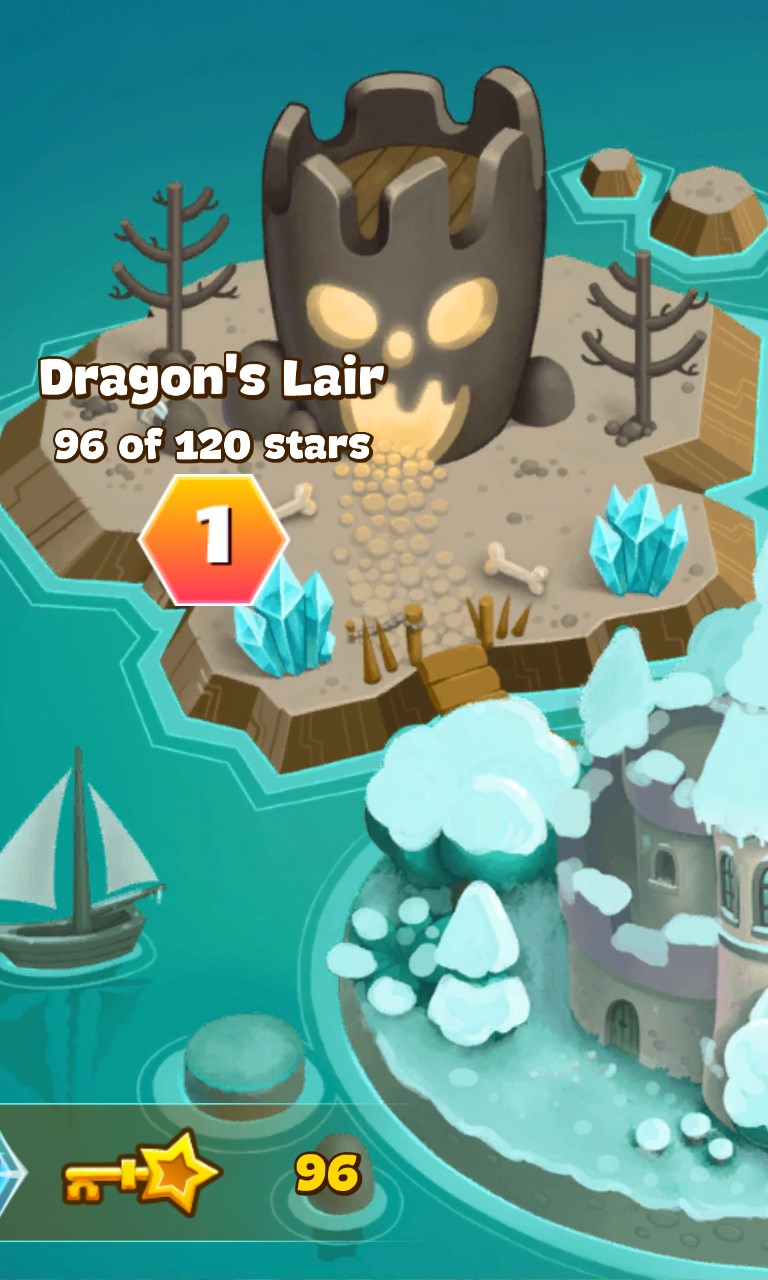 6 worlds with 220 levels.