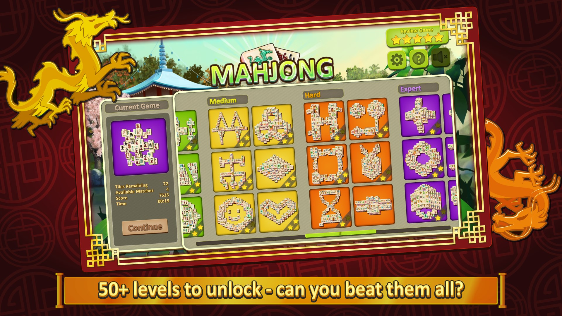 50+ levels to unlock - can you beat them all?