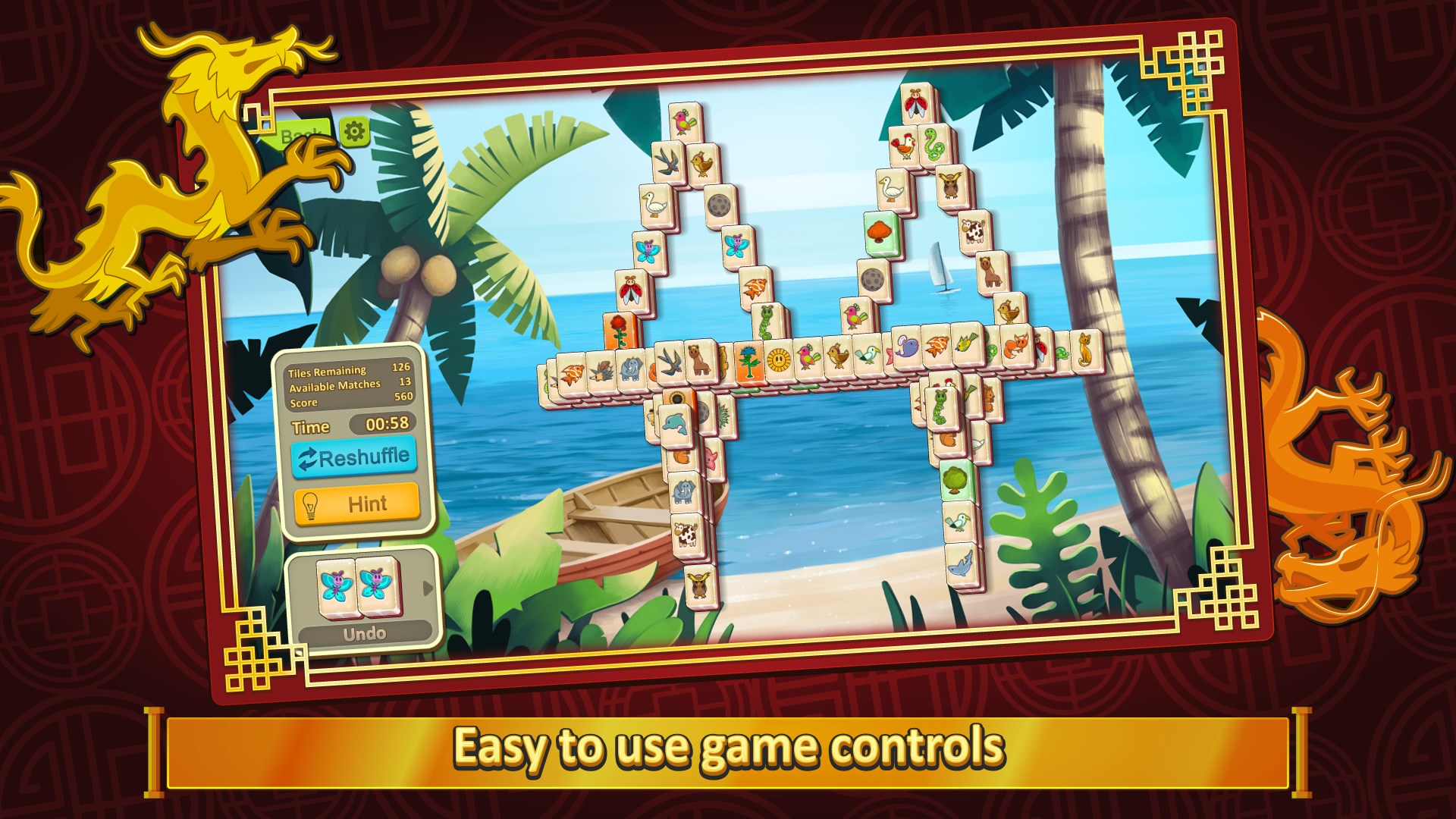 Easy to use game controls