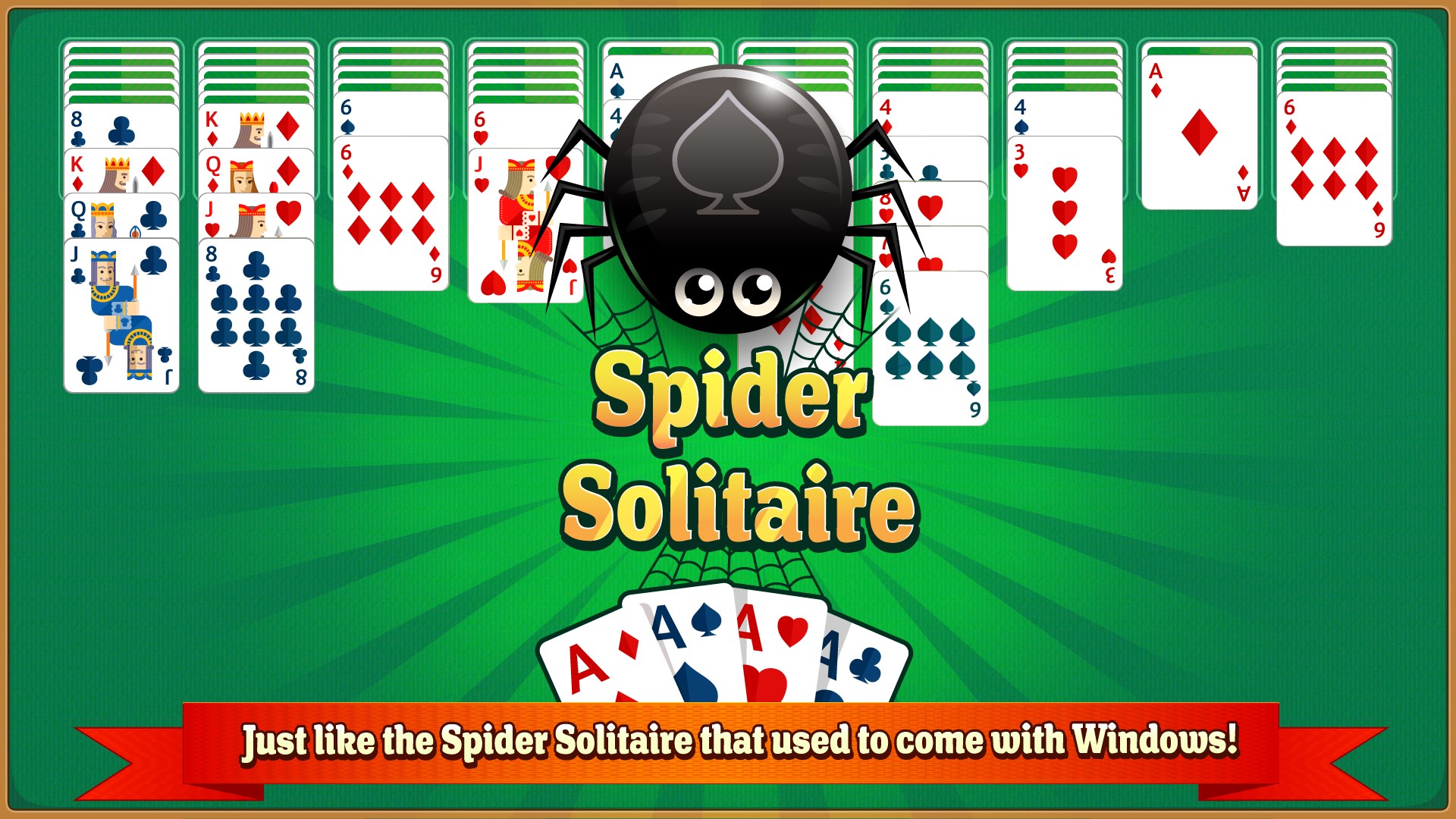 Just like the Spider Solitaire that used to come with Windows!