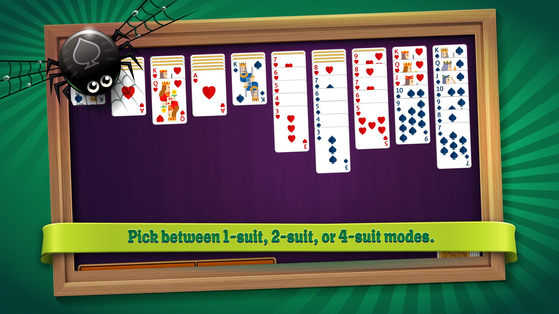 Pick between 1-suit, 2-suit, or 4-suit modes.