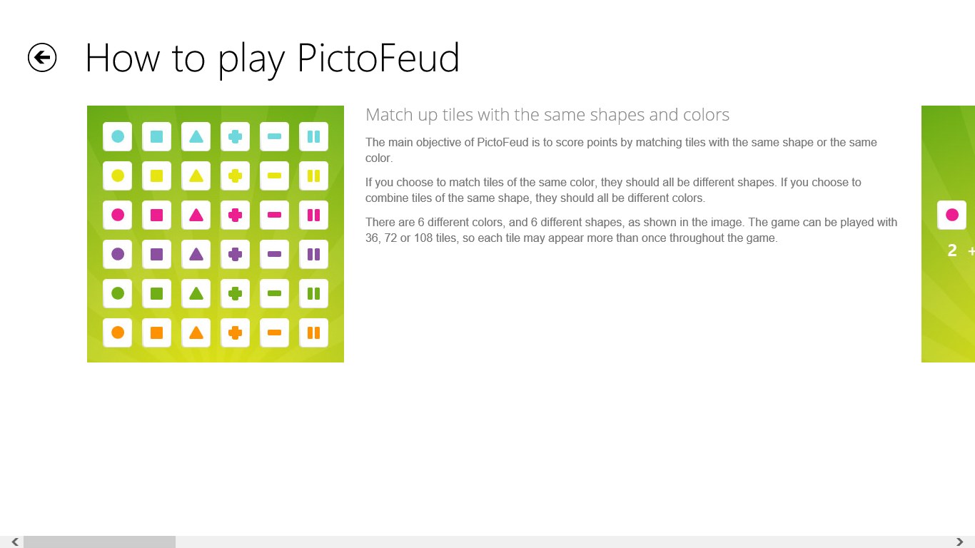 The app includes a "How to Play" page that will help you get started and explains the basic rules of the game.