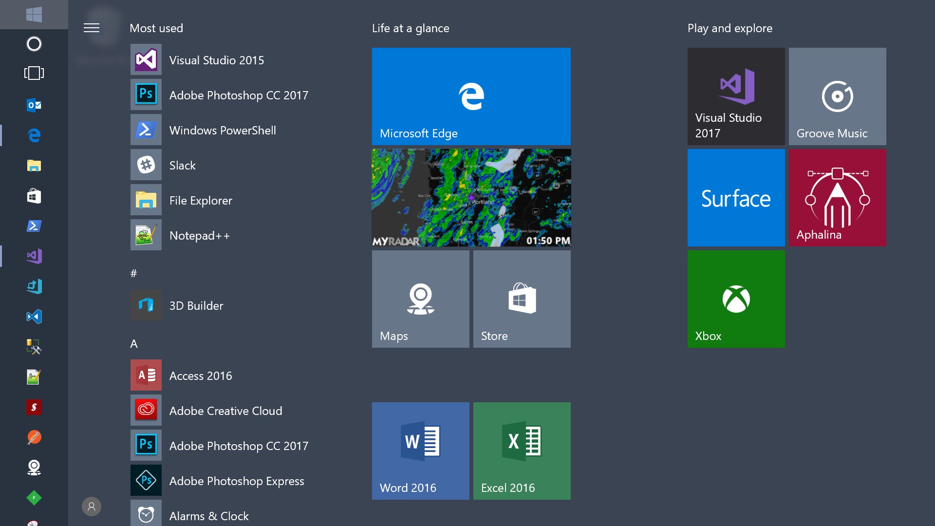 Live tile will show current radar right on your Start screen! (requires remove-ads upgrade)