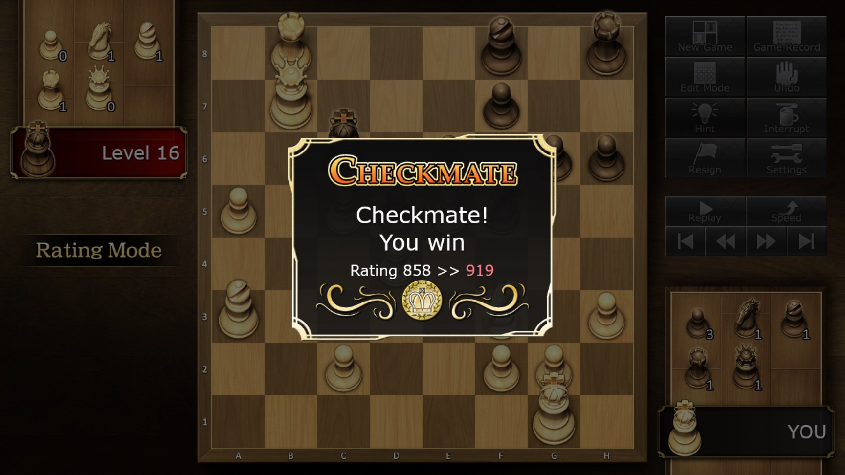 Beat the AI to collect medals.