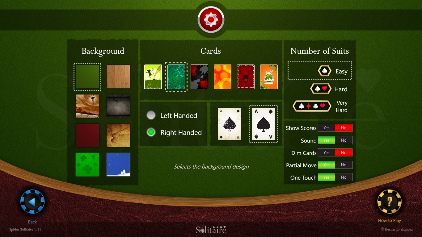 Many different options, even one-touch move