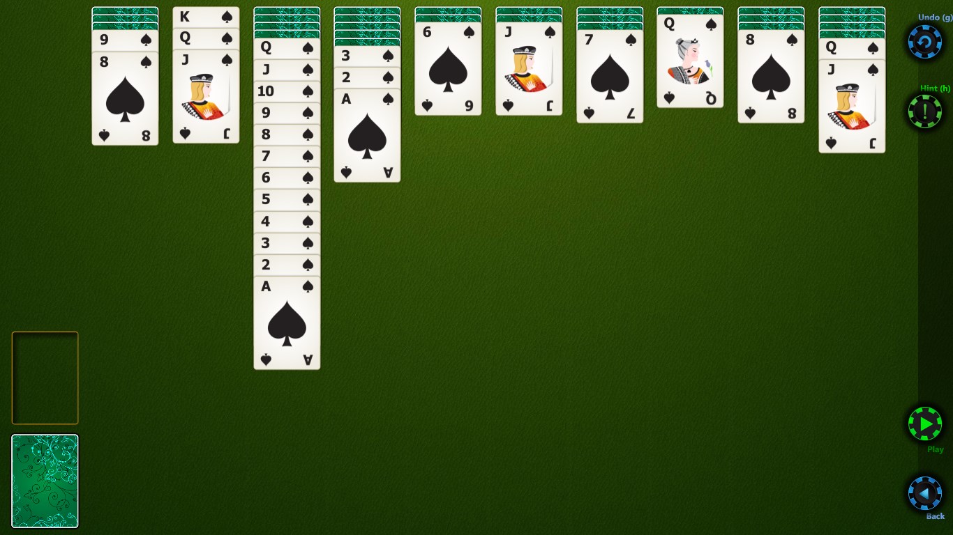 Best looking spider solitaire !