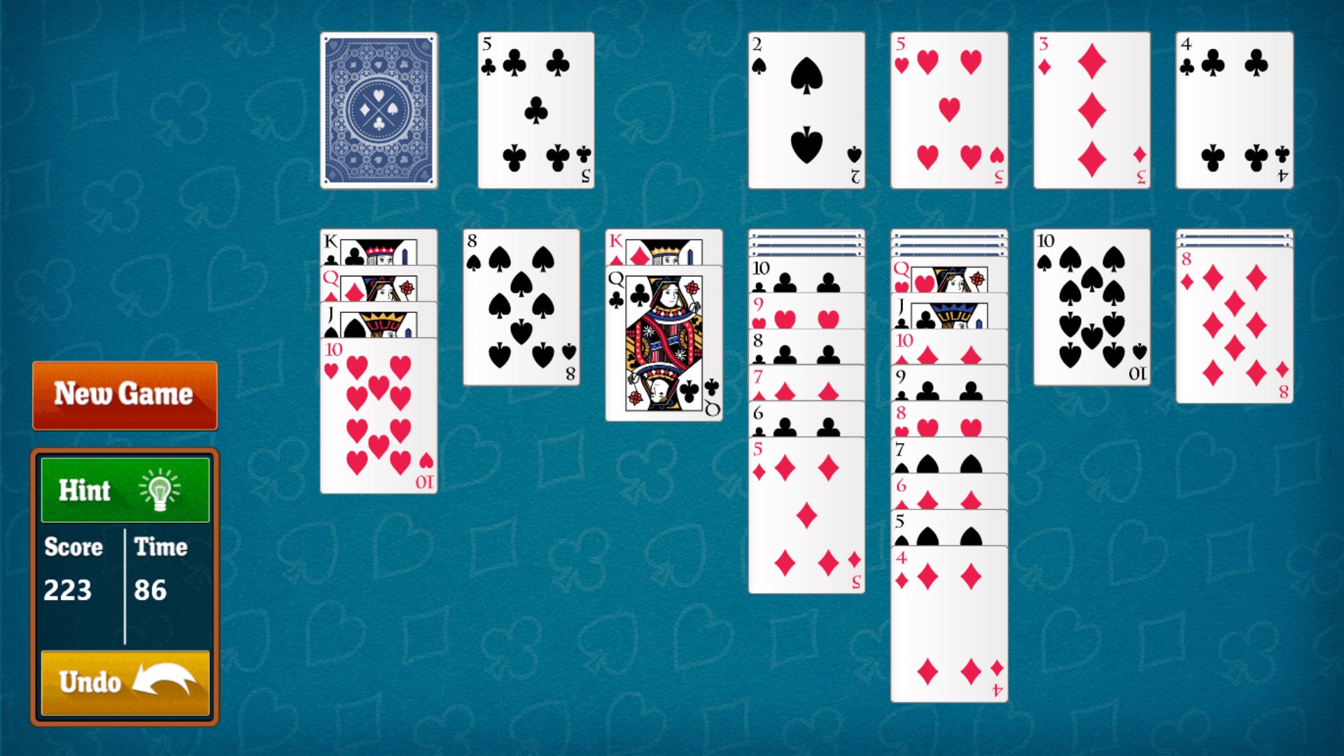 Just like the Solitaire that used to come with Windows.