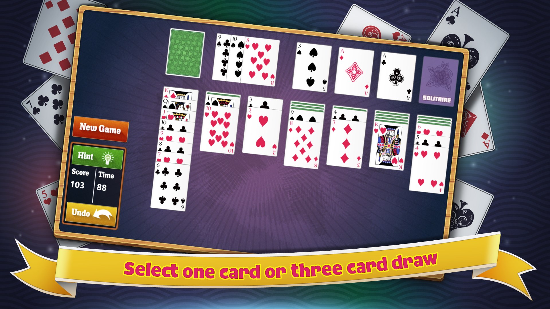 Select one card or three card draw.