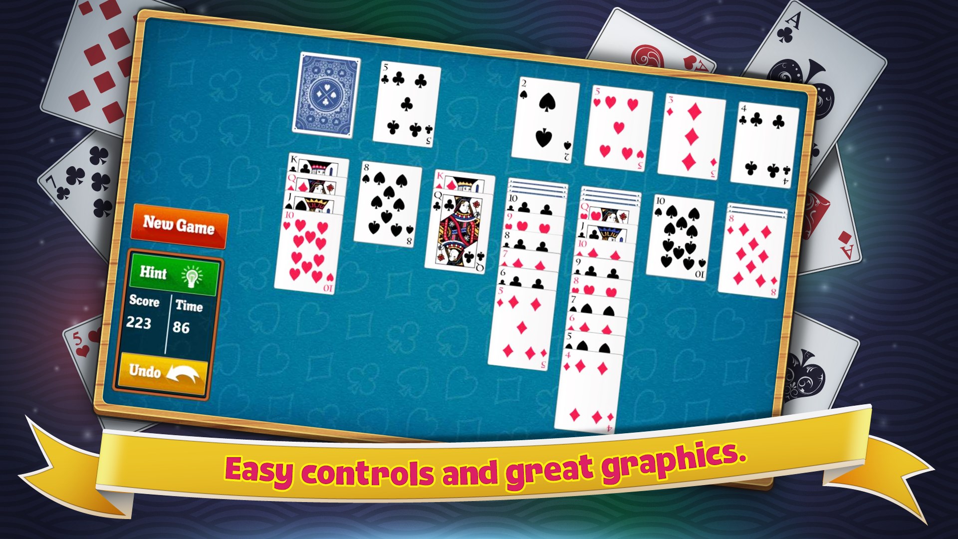 Easy controls and great graphics.