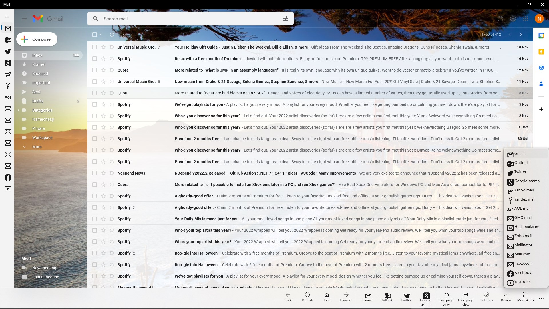 Mail screenshot 1