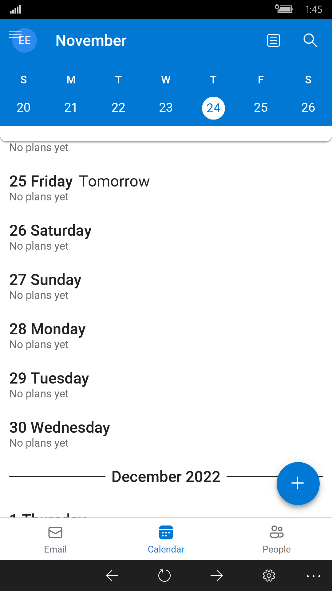 Outlook Calendar